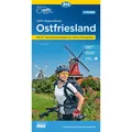 Bielefelder ADFC-Regionalkarte Ostfriesland, 1:75.000, mit Tagestourenvorschlägen, reiss- und wetterfest (32145574)