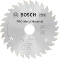 Bosch 1x PRO Multi Material Kreissägeblatt für Akku-Handkreissägen (für Aluminium, Kunststoff, Ø mm, Professional Zubehör Handkreissäge)