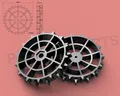 Plastik Parts Mähroboter-Rad Antriebsräder 2er Set Offroad Profil für Florabest FMR 600 A1