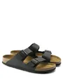 Hausschuhe Unisex BIRKENSTOCK Arizona Birko Flor Sandale Pantoffel Black 44 Wahl