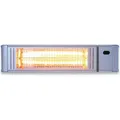 VASNER Teras X20 Heizstrahler, Wandgerät, 2000 Watt, 6 Heizstufen, Thermostat - Silber