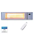 VASNER Teras X20 Terrassen Infrarotstrahler Heizstrahler Wickeltisch Silber