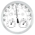 Design Analoge Wetterstation Hygrometer, Barometer, Thermometer 130 mm
