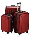 Hauptstadtkoffer Spree - Großer Hartschalen-Koffer, TSA, 4 Doppel-Rollen, Trolley, Rollkoffer, Reisekoffer, Volumenerweiterung, 75 cm, 119 Liter, Rot