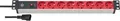 Brennenstuhl Alu-Line 19" Steckdosenleiste 8-fach (Kabellänge 2 m), für Schaltschränke, mit 10A Sicherungsautomat und Kaltgeräte-Stecker