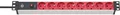 Brennenstuhl 1390007118 Verlängerungskabel 2 m 8 AC-Ausgänge Indoor Schwarz - Rot (1390007118)