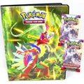 Pokemon Karten Karmesin & Purpur - Entwicklung in Paldea - 1 Mappe + 2 Booster Sammelkarten