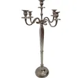 Lesli Living Kerzenständer Kerzenhalter Brush silber 78cm 5-armig