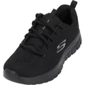 Skechers Damen Graceful Get Connected Trainers, Black Mesh / Trim, 41 EU