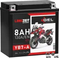 Langzeit Gel Motorradbatterie YB7-A 8Ah 12V
