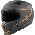 Bogotto Radic WN-ST 22.06 Helm, schwarz-orange, Größe XL für Männer
