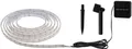 Paulmann LED-Streifen Solar mit Dämmerungssensor IP44 3m 2700K 0,3W Schwarz, 1-flammig