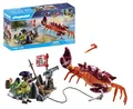 PLAYMOBIL Pirates 71532 Kampf gegen die Riesenkrabbe, epische Seeschlacht, inklu