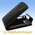 Flip Case Etui Handytasche Tasche Hülle f. Samsung GT-S6102 / S6102 (Schwarz)