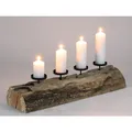 XXL Kerzenhalter Holz 70cm Weihnachtsdeko Kerzenständer Adventskranz länglich