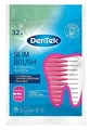 DenTek Slim Brush - Größe 1 - extra fein - für sehr enge Zahnzwischenräume - mit Minzgeschmack und hygienischer Schutzkappe, 32 Stück Pink
