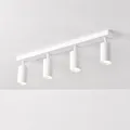 M2 OUTLET Aufbauleuchten: LED 4-flammig schwenkbare Deckenleuchte | Deckenspots mattweiß für LED Spot, normale Halogen