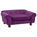 vidaXL Hundesofa Burgunderrot 72x45x30cm Plüsch Hundebett Hundecouch Katzen