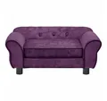 vidaXL Tierbett, Hundesofa Burgunderrot 72x45x30 cm Plüsch