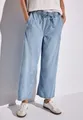 STREET ONE Weite Jeans mit elastischem Bund und Tunnelzug