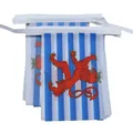 AZ FLAG - Fahnenkette Luxemburg Mit Löwen 6 Meter Mit 20 Flaggen - 21x14 cm - Luxemburgische Girlande Flaggenkette 14 x 21 cm