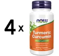 4 x NOW Foods Curcumin - 60 vcaps (416,46 EUR/kg)