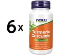 6 x NOW Foods Curcumin - 60 vcaps (416,64 EUR/kg)
