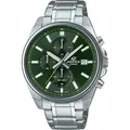 CASIO EDIFICE Herrenuhr EFV-610D-3CVUEF + BOX - Silber/Grün
