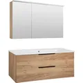 Badmöbel-Set LOSSA Asteiche Cortina 2 Auszüge Breite 1210 mm Evenes
