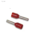 100 Aderendhülsen rot, für 1,5mm² Kabel, Schaft isoliert, rote Aderendhülse