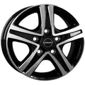 Borbet Cwd Black Glossy Polished 6x16 ET 68 5/118 Alufelge Schwarz