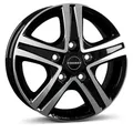 1x BORBET DESIGN CWD black glossy polished 6.0Jx16 5x118 ET68