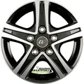 4x Borbet CWD black polished glossy 6x16 ET68 - LK5/118 ML71.1 Felge Alu