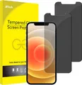 JETech Sichtschutz fur iPhone 12/12 Pro 6,1 Zoll Anti-Spähen Privatsphäre 0,33mm