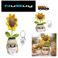 Handgefertigtes Sonnenblumen Schlüsselanhänger Muttertag Geschenk