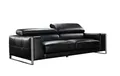 Salottini 3-Sitzer XL 3er Sofa Andrea 3-Sitzer Leder Couch Ledersofa, bewegliche Kopfstützen