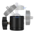360° Kugelkopf Adapter 1/4" Stativkopf Foto Kamera Zubehör Kugelgelenk Stativ