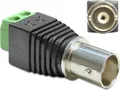 Delock Adapter BNC female > Terminal Block - Videoadapter - composite video - 2-polige Klemmleiste weiblich zu BNC weiblich