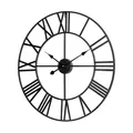 Teesa Wanduhr Analog groß Aluminium 60cm TSA0039 Schwarz