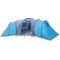 vidaXL Kuppelzelt Kuppel-Familienzelt 12 Personen Blau Wasserdicht, (1 tlg) blau