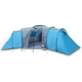 vidaXL Kuppelzelt Campingzelt Zelt Familienzelt Kuppelzelt 12 Personen Blau 840x720x200 blau