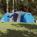 vidaXL Kuppel-Familienzelt 12 Personen Blau Wasserdicht