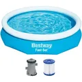 Fast SetTM Aufstellpool Set mit Filterpumpe Ø 305 x 66 cm, blau, rund