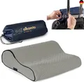 alkamto Reisekissen-Campingkissen-ergonomisches Memory-Schaum-Kissen mit