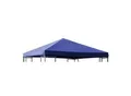 DEGAMO Ersatzdach für Metall- und Alupavillon 3x3 Meter dunkelblau, wasserdicht PVC-beschichtet