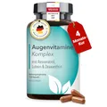 EINFÜHRUNGSANGEBOT: DocVital® Augenvitamine hochdosiert: Lutein Zeaxanthin Kapseln mit Vitamin A - 4 Monatsvorrat - Augenstark Vital Komplex – mit Vitamin A und B2 zur Erhaltung normaler Sehkraft