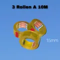 3 Rollen Original Tesa Film Transparent 10m x 12mm  15mm Tesafilm Klar Klebefilm