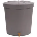 Garantia Regentonne LANZAROTE 300L rund, Deckel und Hahn, graphit