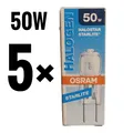 5x Osram Halostar Starlite 64440 S 50W GY6,35  830lm 64440S 12V Stiftsockellampe
