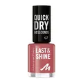 MANHATTAN Last & Shine schnelltrocknender Nail Polish, veganer & tierversuchsfreier Nagellack, langanhaltend, ultraglänzendes Finish, 8ml, Fb. 150 Sweet Macaron
